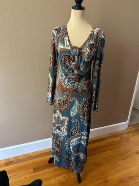 farm rio grey blue cut out midi dress FARM Rio | Dresses | Farm Rio Grey Blue Cut Out Midi Dress Size M 25
